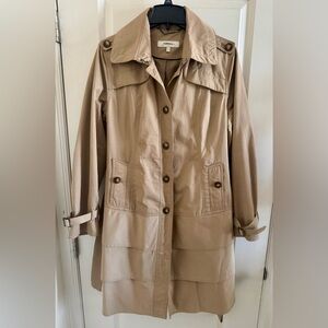 Hawke & Co Tan Trench Coat Size Large Minor Blemishes